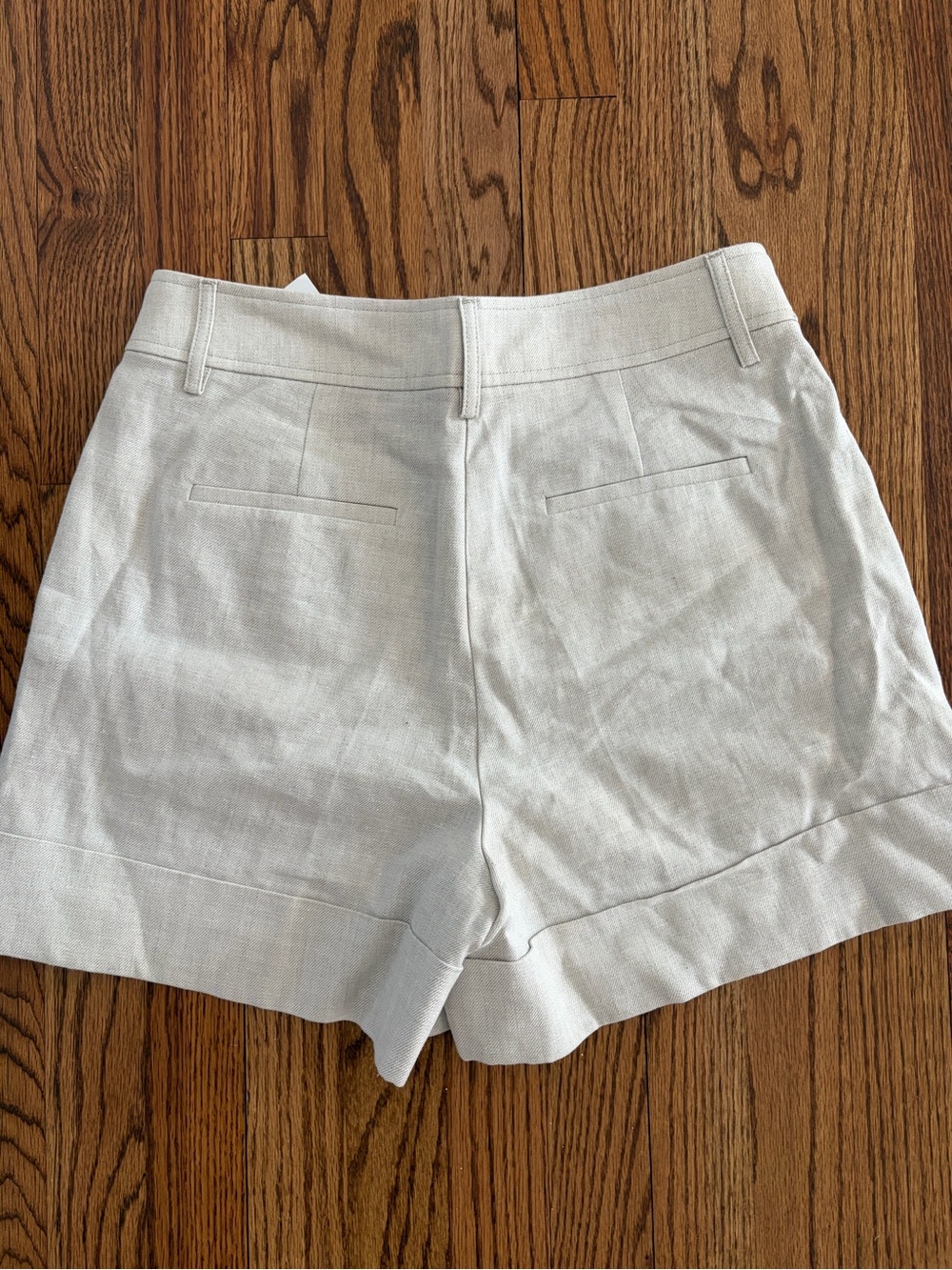 NWT J Crew Remi short in stretch linen blend Size 4 Flax Ivory - Picture 3 of 3